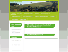 Tablet Screenshot of paradieshof-schonach.de